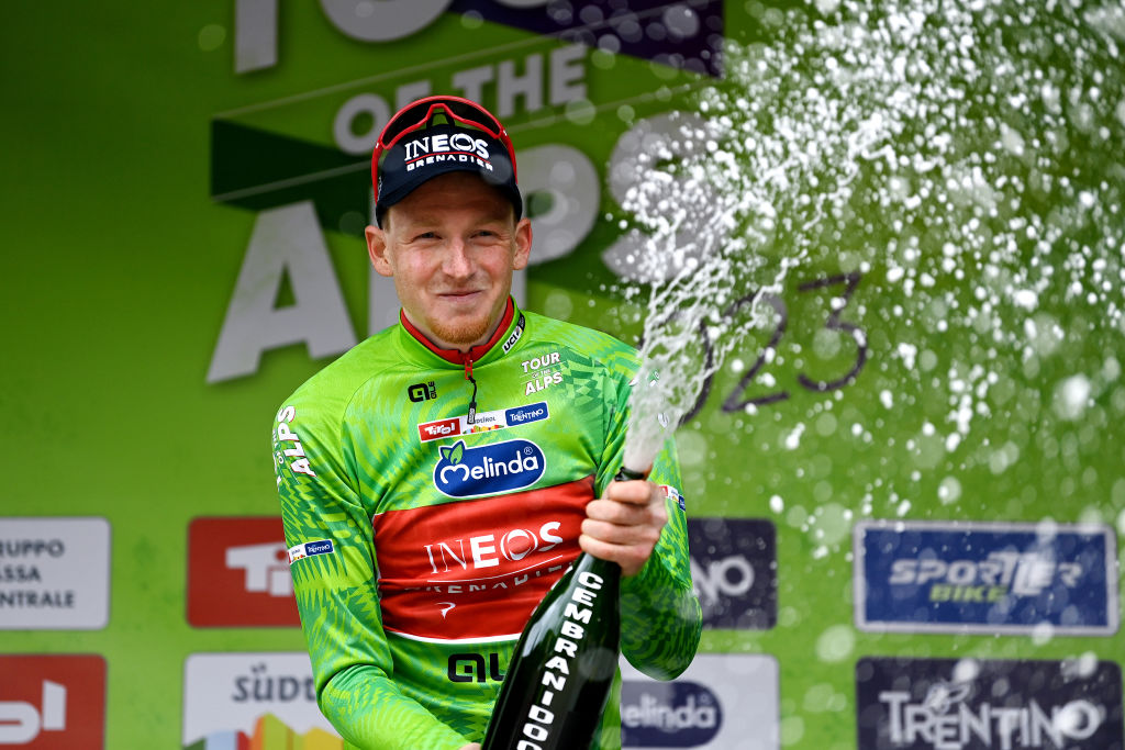 Tour of Alps: Tao Geoghegan Hart takes clean sweep with stage 2 win