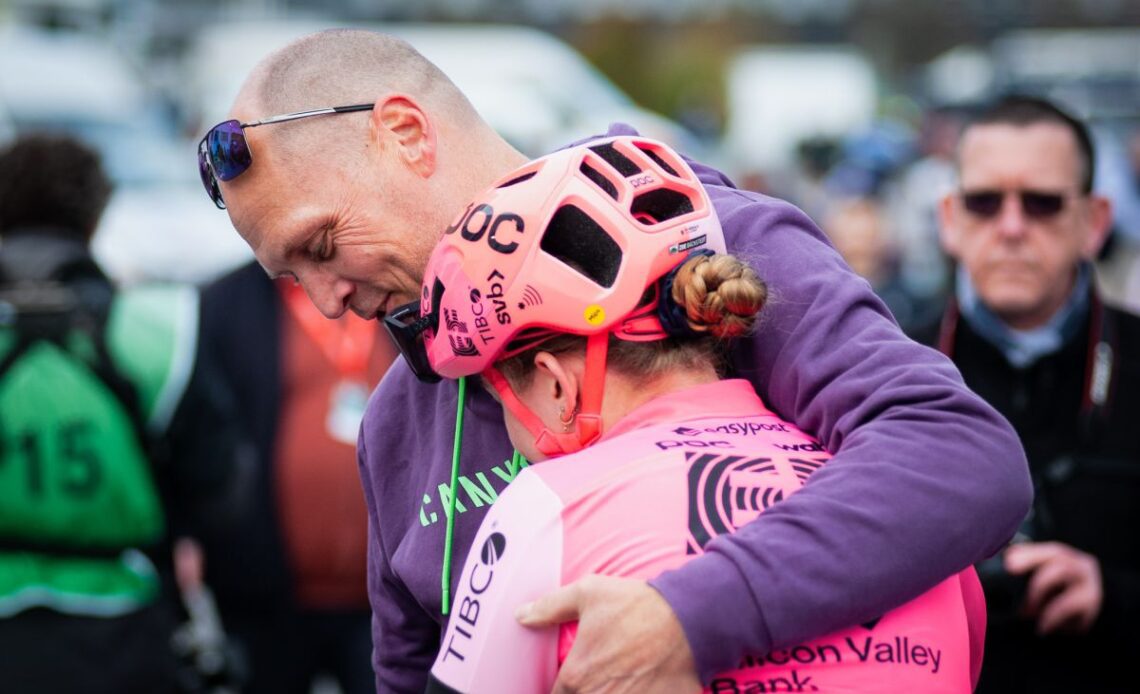 Zoe Backstedt races first Paris-Roubaix with father's race-winning pedals