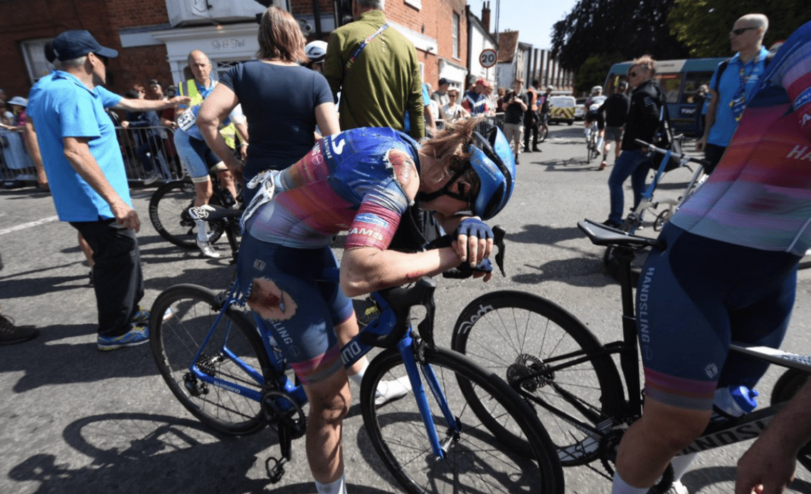 Balsamo among 8 riders crashing out of RideLondon Classique after stage 1