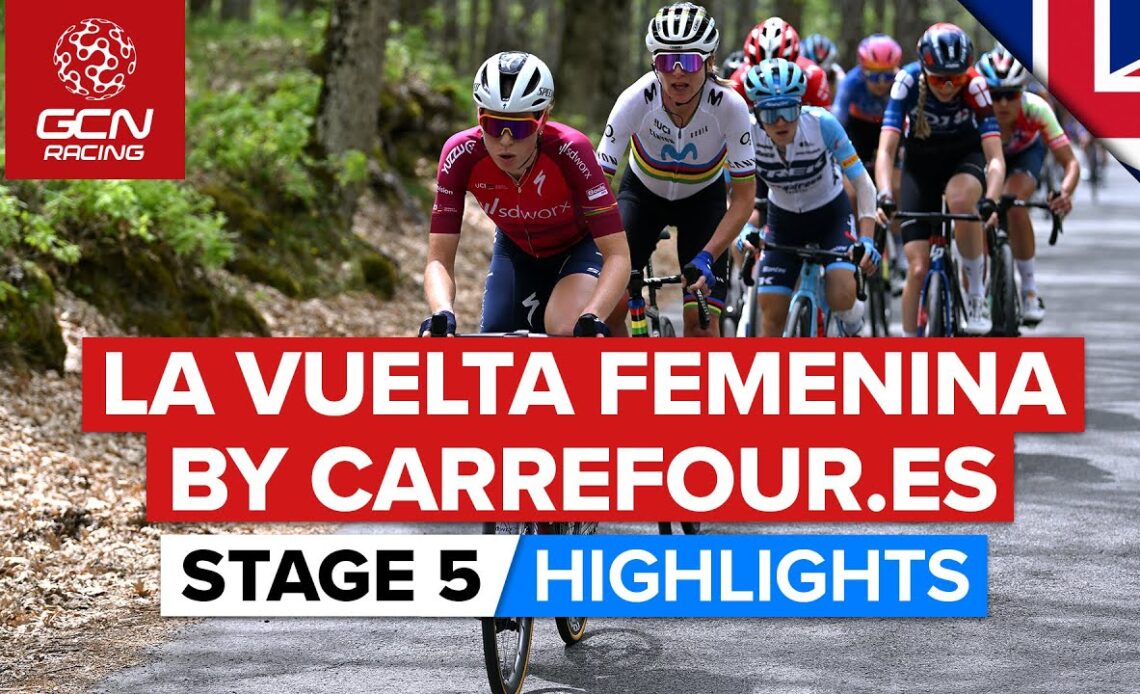 Big GC Shakeup On First Summit Finish! | La Vuelta Femenina 2023 Highlights - Stage 5
