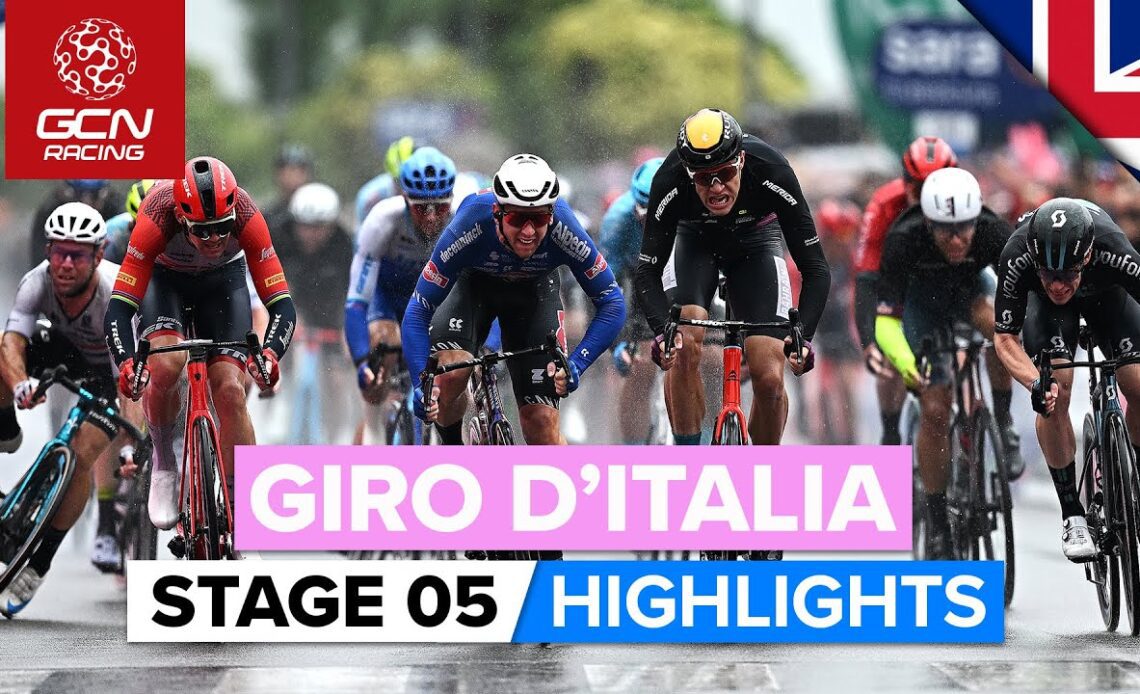 Chaotic Finale After A Crash-Filled Day! | Giro D'Italia 2023 Highlights - Stage 5