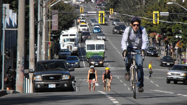 Cyclists were way faster than motorists at the Greater Victoria commuter challenge