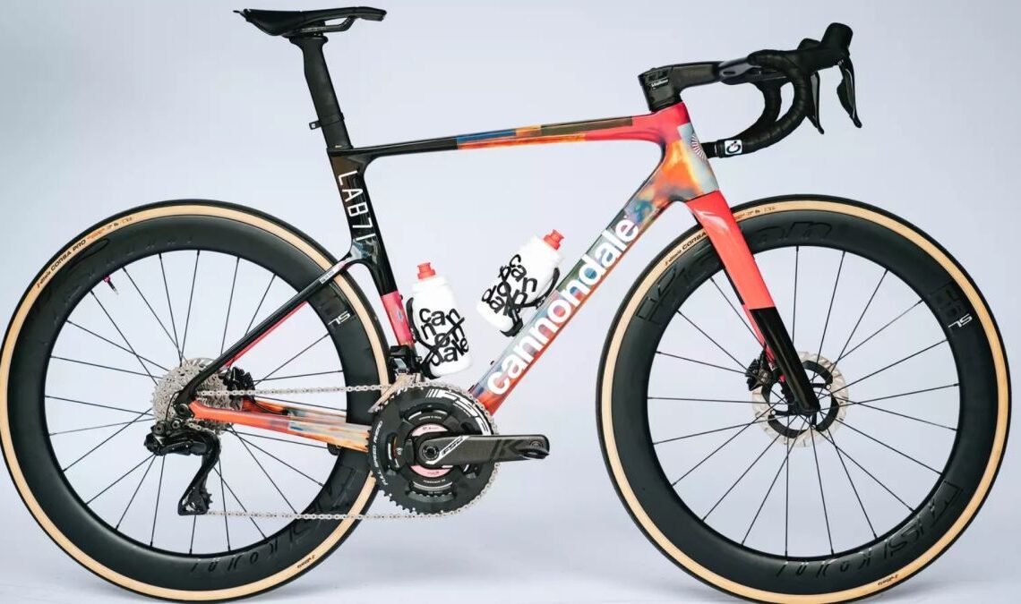EF Education's Giro d'Italia Cannondales are decorated with leftover paint - and look brilliant