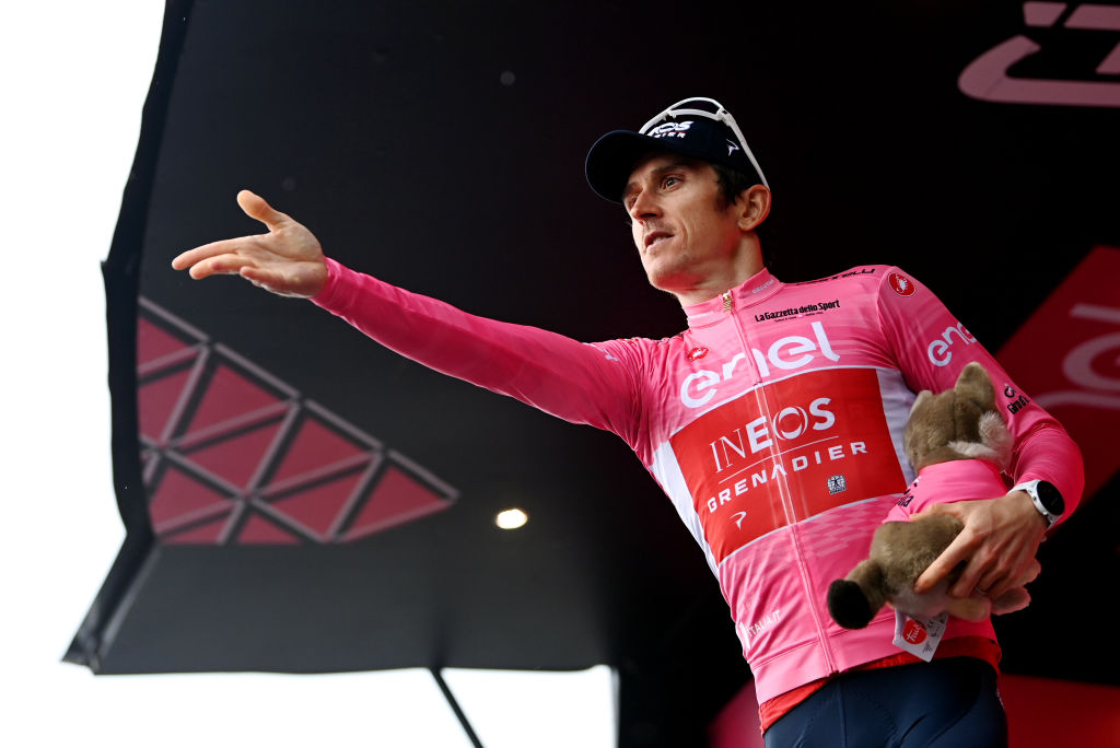 Geraint Thomas back in pink and upbeat after distancing Roglic