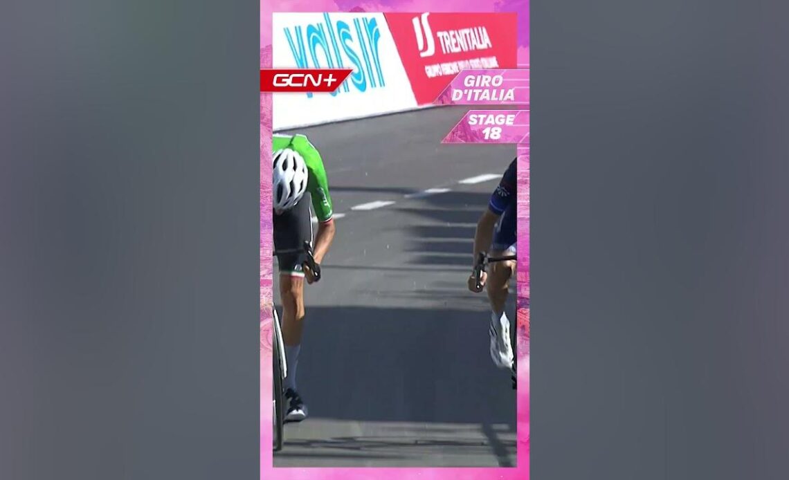 Giro Stage Victory In The Italian Tricolour Jersey! 🇮🇹 #Shorts