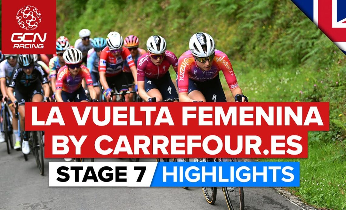 Into The Clouds For A Summit Finish! | La Vuelta Femenina 2023 Highlights - Stage 7