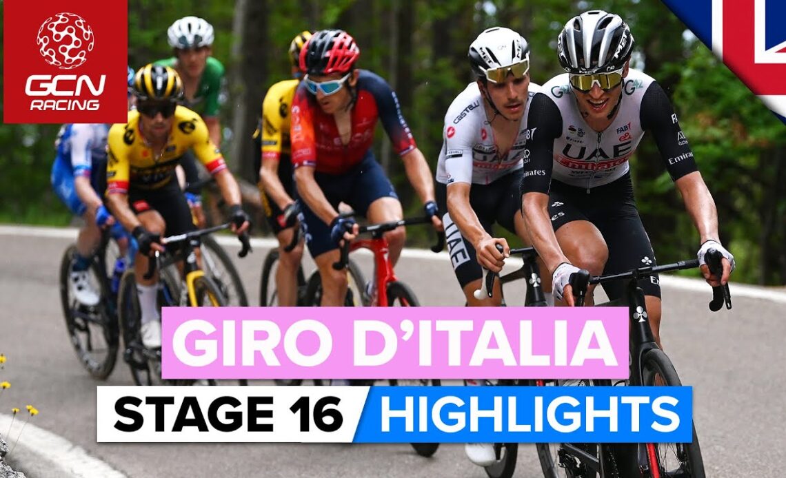 The GC Battle Finally Explodes In The Mountains! | Giro D'Italia 2023 Highlights - Stage 16