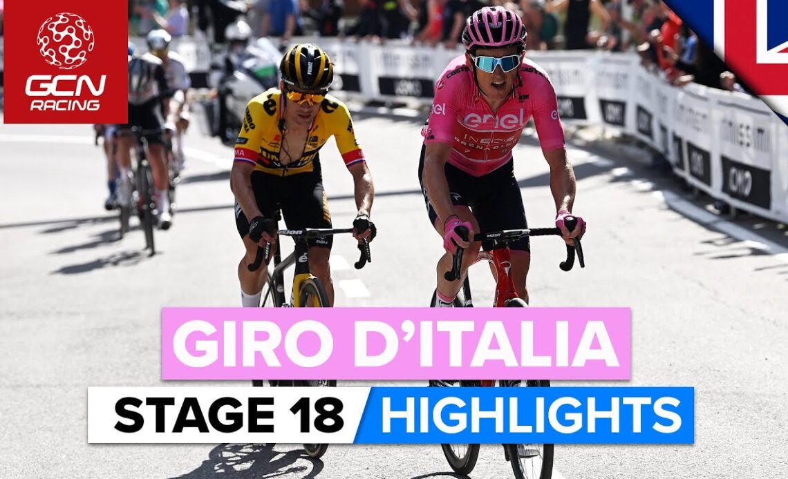 Time Gaps In The Race For Pink! | Giro D'Italia 2023 Highlights - Stage 18