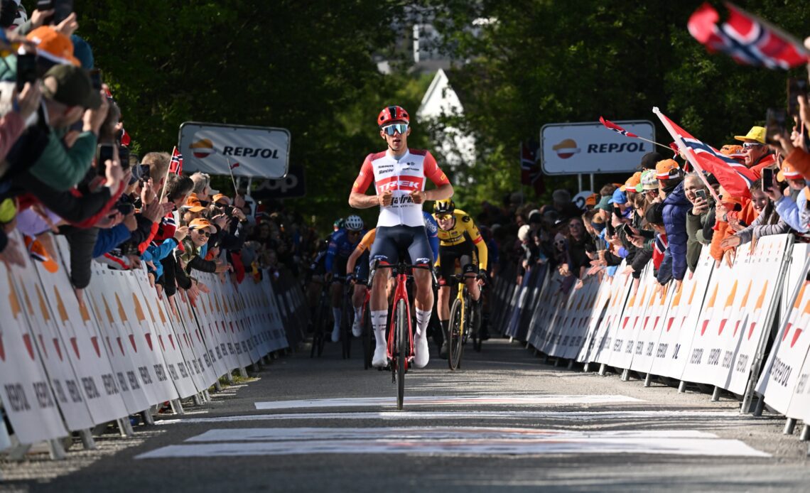 Tour of Norway: Thibau Nys wins uphill finish on stage 2
