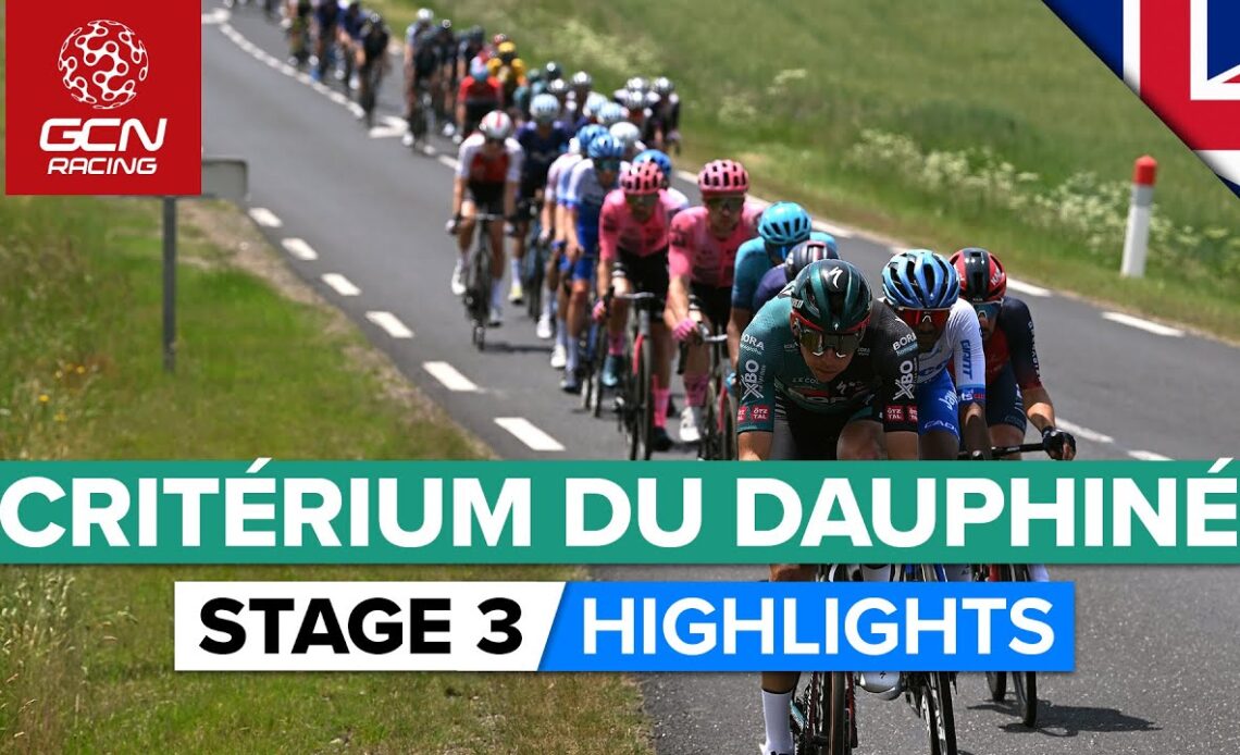 A Controversial Finish For The Sprinters! | Critérium Du Dauphiné 2023 Highlights - Stage 3