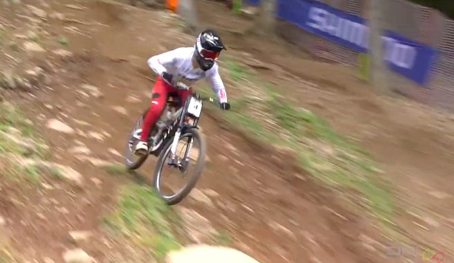 Bodhi Kuhn podiums at first jr. World Cup DH of 2023