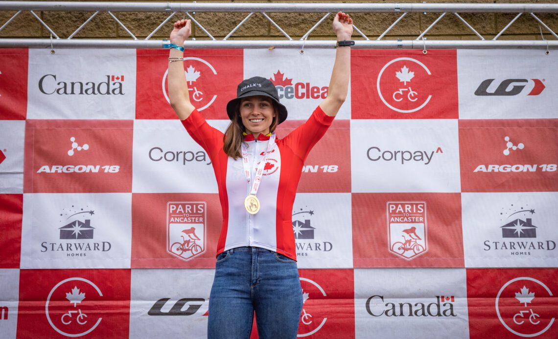 Clarke and L’Esperance win at Canada's Blue Mountain Gravel World Series round