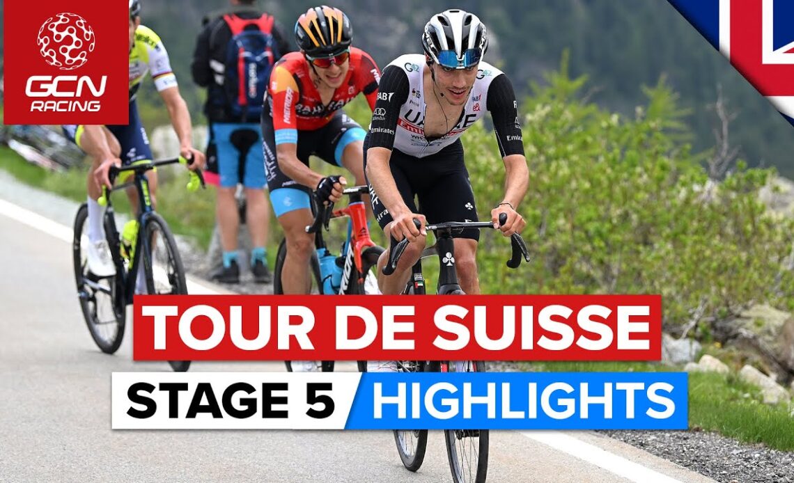 Climbing Exhibition And A GC Reshuffle! | Tour De Suisse 2023 Highlights Men - Stage 5