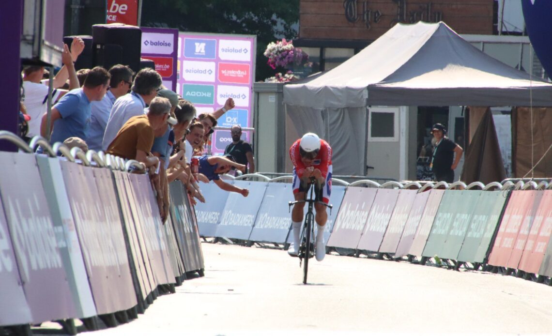 Even on a TT bike, Mathieu van der Poel has bonkers handling
