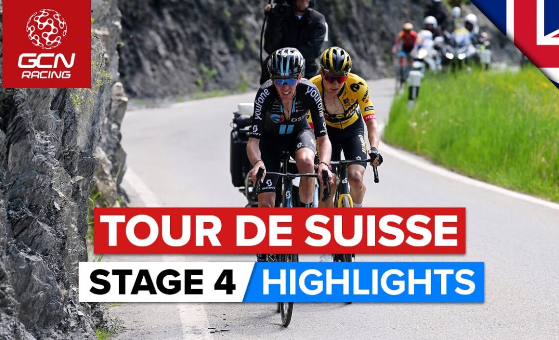 GC Battle On The Final Climb! | Tour De Suisse 2023 Highlights Men - Stage 4