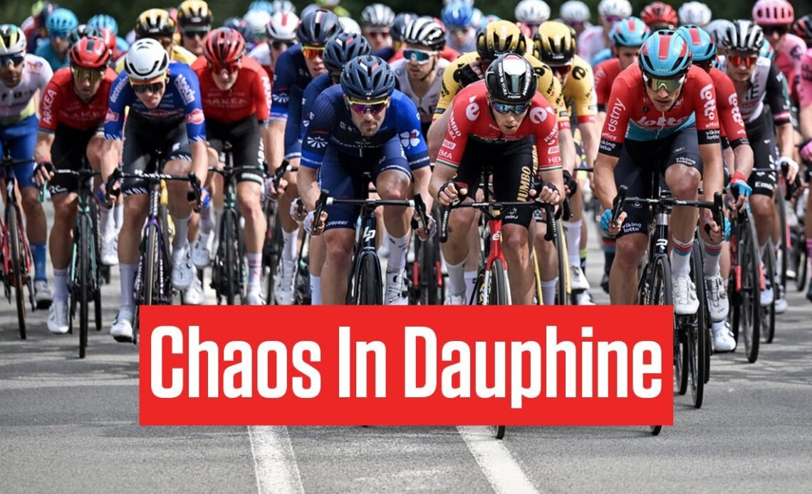 On-Site: Chaotic Criterium du Dauphine Stage, Riders DQd, Laporte Wins