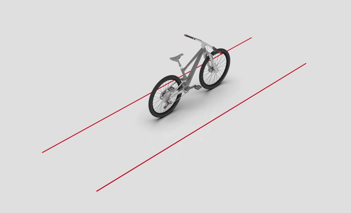 Student invents a touch-activated "laser lane" to help improve safety for cyclists