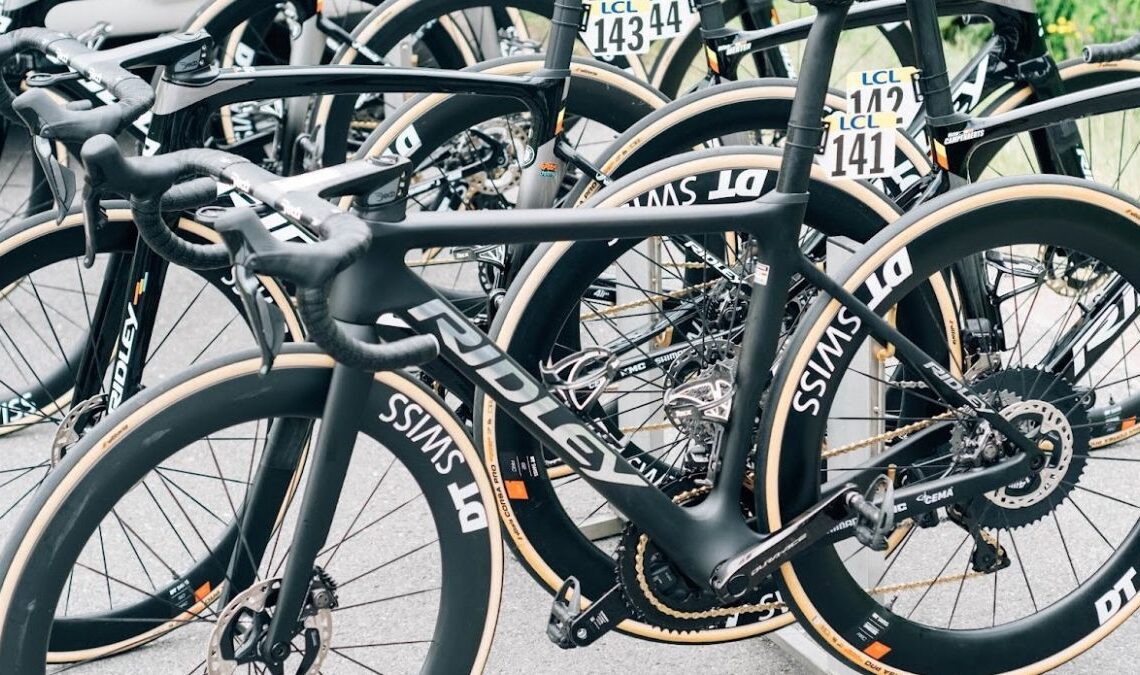 Team Lotto-Dstny spotted with new Ridley bike at the Dauphiné