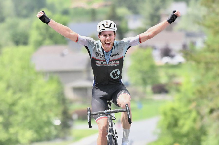 Cormac McGeough wins the second stage of the Tour de Beauce