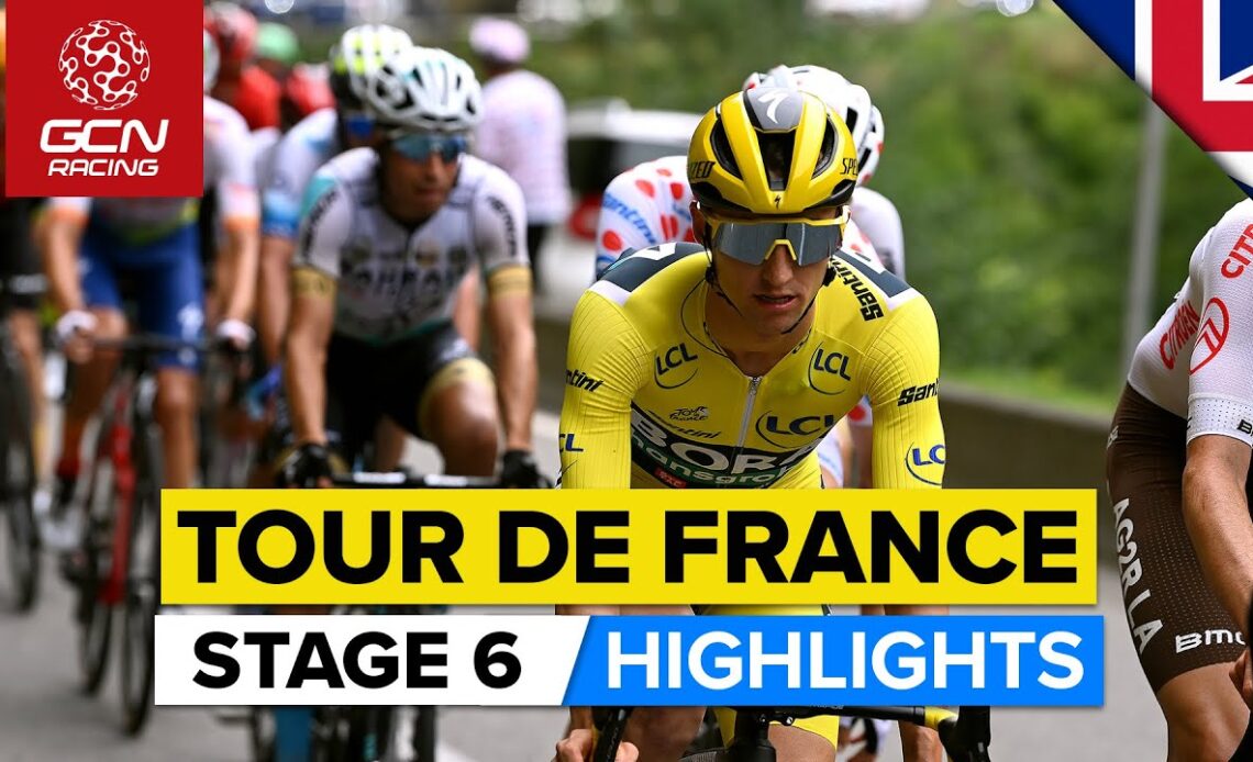 A Challenging Day Of Climbing In The Mountains 🏔️ | Tour De France 2023 Highlights - Stage 6
