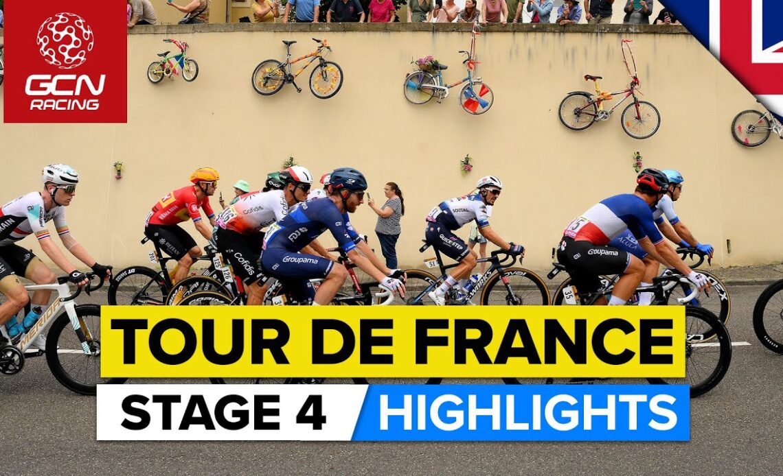 A Relaxed Day With A Hectic Finale! | Tour De France 2023 Highlights - Stage 4