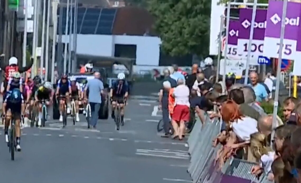 Crash at Baloise Ladies Tour