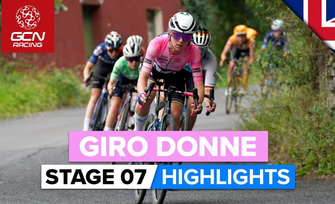 Attacks on the final climb leads to an explosive finish 💥 | Giro Donne 2023 Highlights - Stage 7