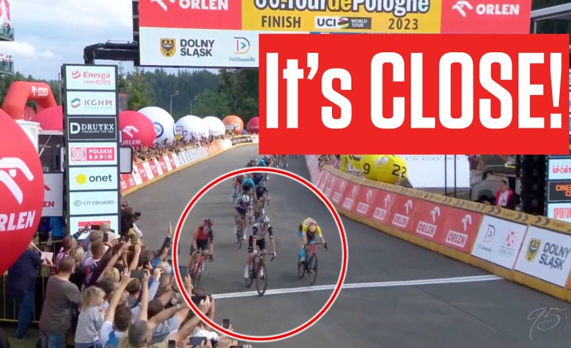 CLOSE Tour de Pologne 2023 Stage 3 Finish With Rafal Majka Winning