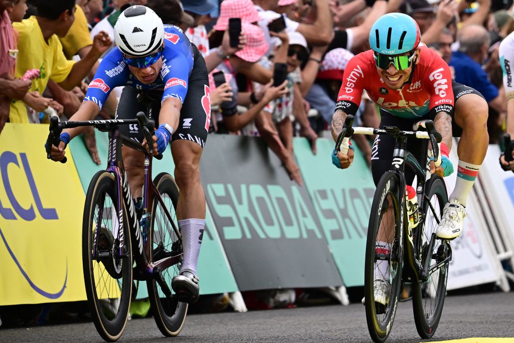 Caleb Ewan close to Tour de France stage victory despite depleted sprint train