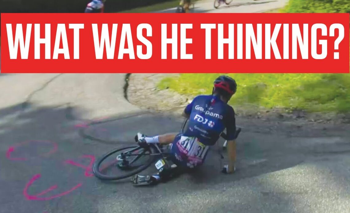 David Gaudu CARELESS MISTAKE Leads To Stage 20 Crash At Tour de France 2023