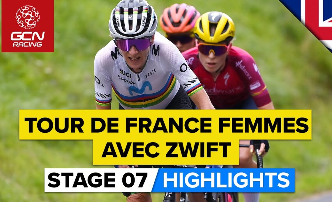Epic Racing Up The Col Du Tourmalet! | Tour De France Femmes Avec Zwift 2023 Highlights - Stage 7