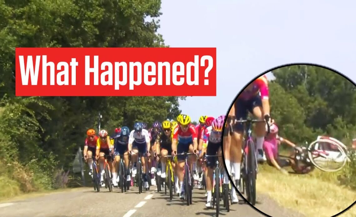 How Veronica Ewers Crashed In The Tour de France Femmes 2023 Stage 6