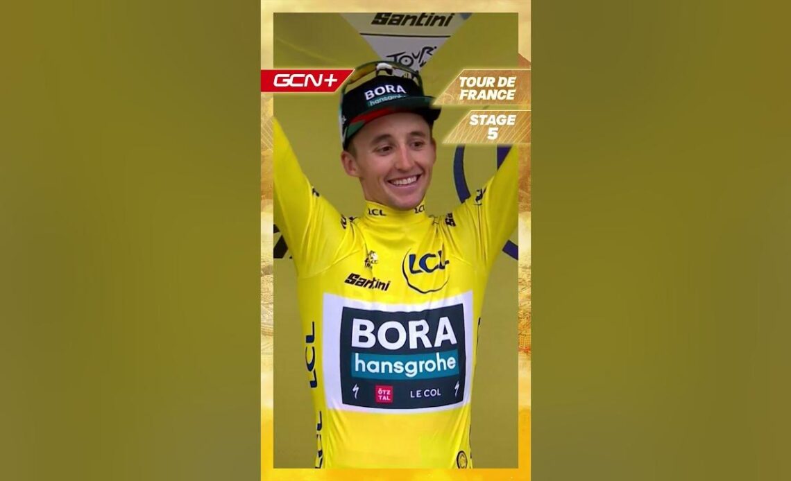 Jai Hindley wins Stage 5 of the Tour de France and takes the Maillot Jaune for the first time 🟡