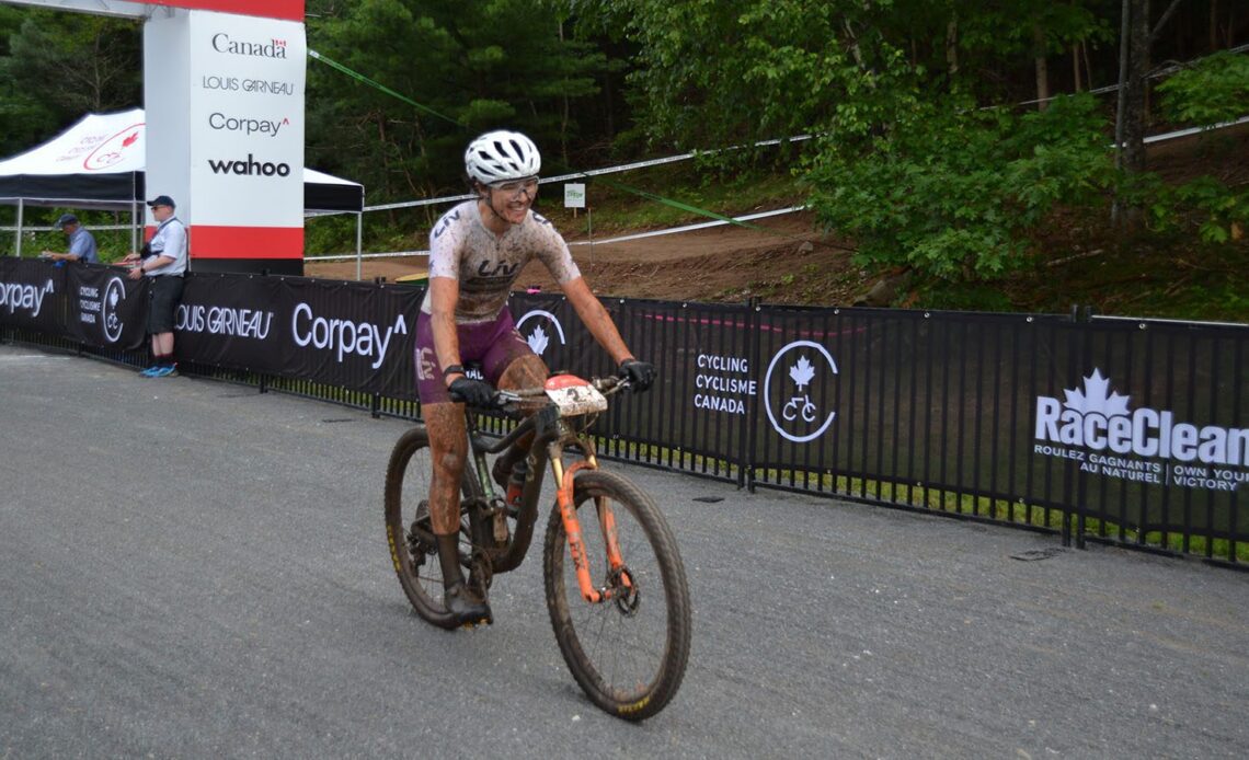 Jenn Jackson takes home the maple leaf jersey at XCO national championship