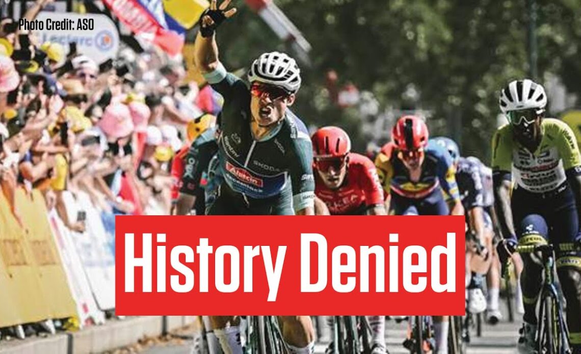 On-Site: Mark Cavendish, Biniam Girmay Nearly Make Tour de France History