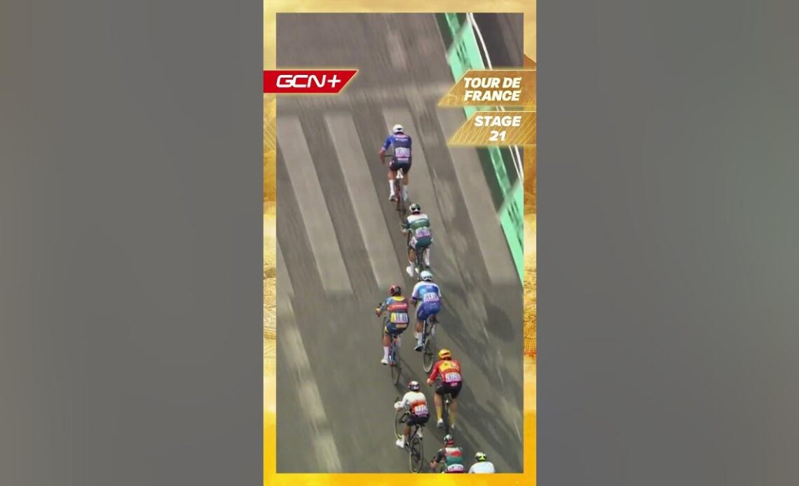 Photo Finish On The Champs Élysées! #shorts