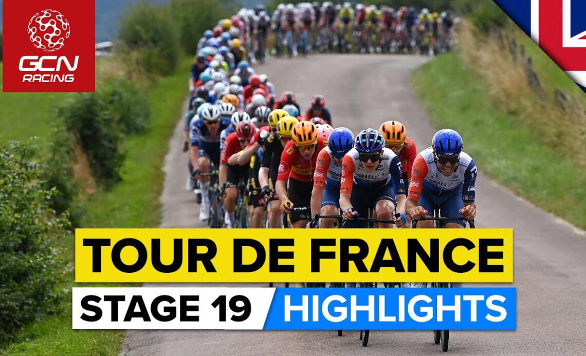 Punchy Profile Produces Fast Day Of Racing! | Tour De France 2023 Highlights - Stage 19