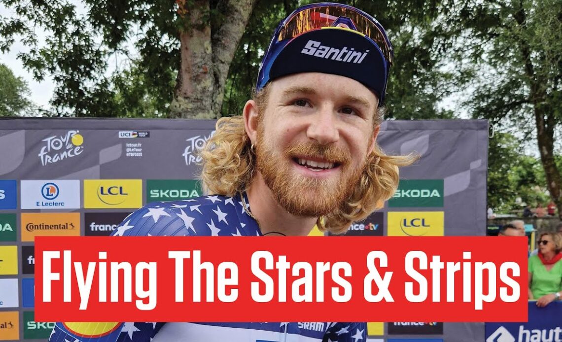 Quinn Simmons Celebrates July 4th At Tour de France 2023