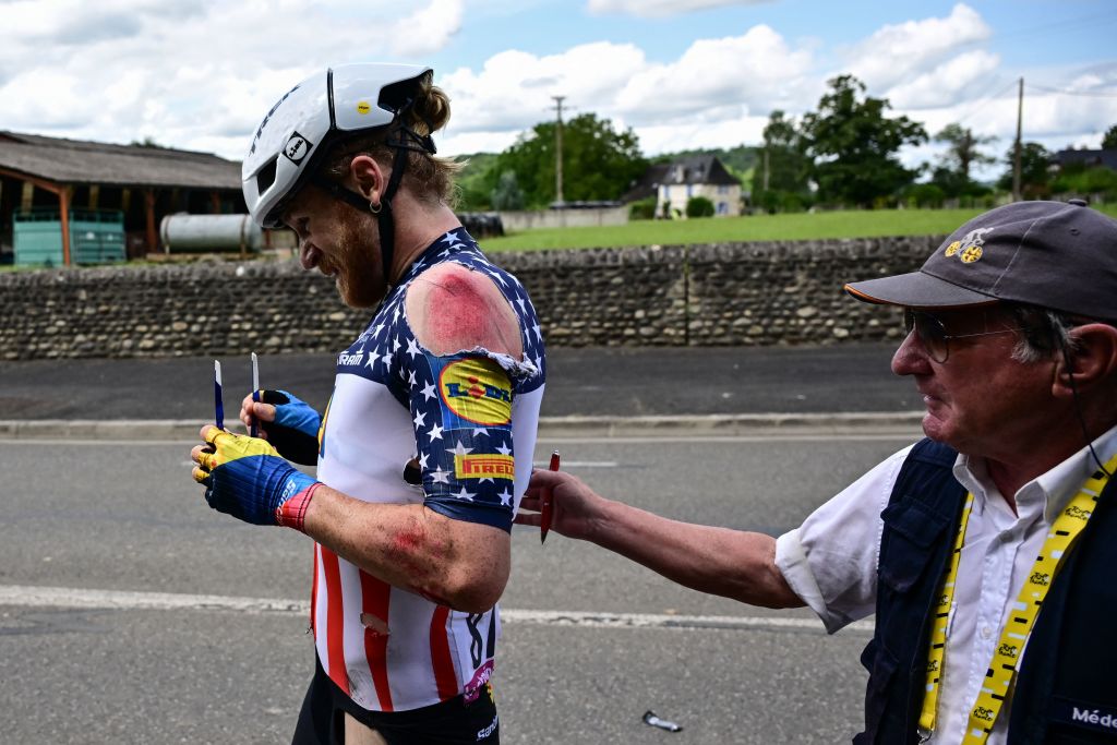 Quinn Simmons abandons the Tour de France ahead of stage 9