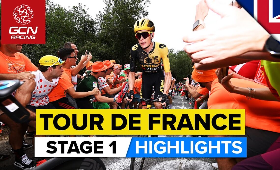 Steep Climbs In The Basque Country To Start The Race! | Tour De France 2023 Highlights - Stage 1