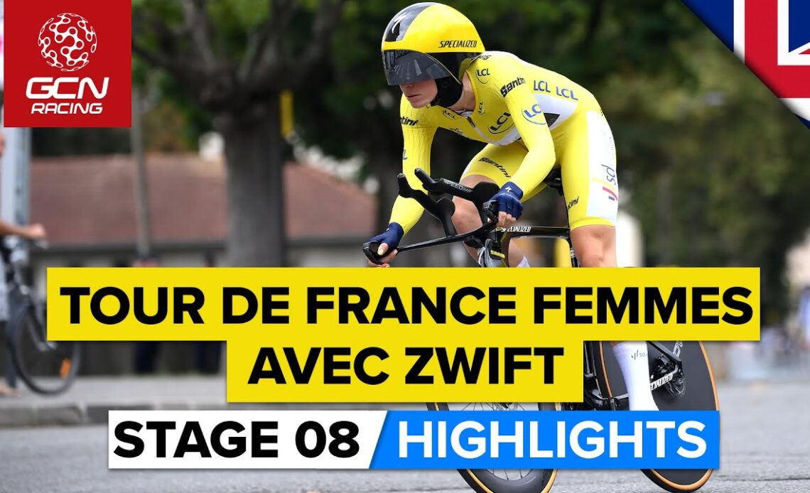 The Race Concludes With A Thrilling TT! | Tour De France Femmes Avec Zwift 2023 Highlights - Stage 8