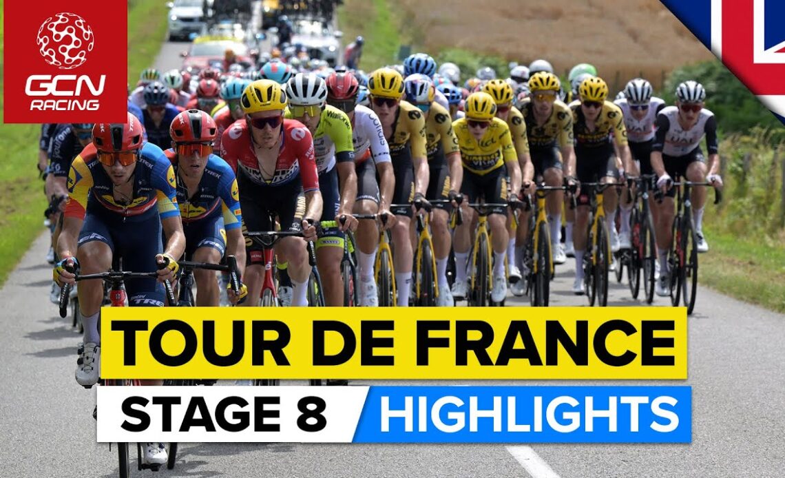 Uphill Finish Sees Strong Sprinters Battle It Out! | Tour De France 2023 Highlights - Stage 8