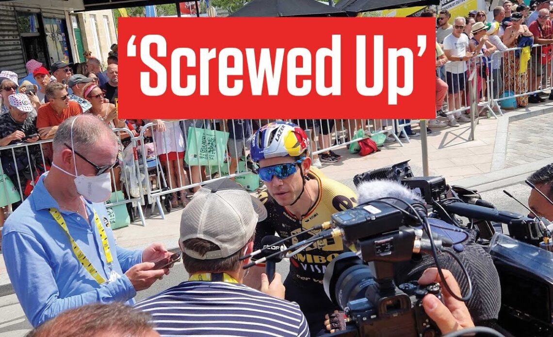 Wout Van Aert 'Screws Up' Tour de France Stage 8 Finish
