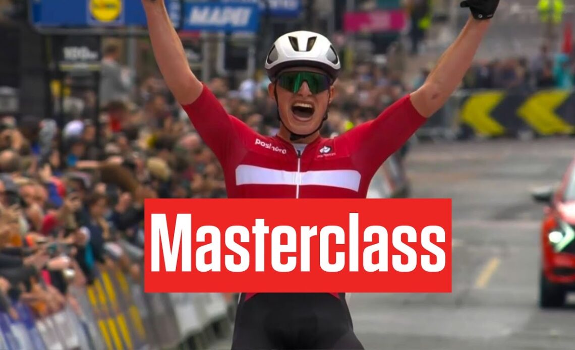 Albert Withen Philipsen Solo For UCI World Championships Juniors 2023 Win 🇩🇰🥇