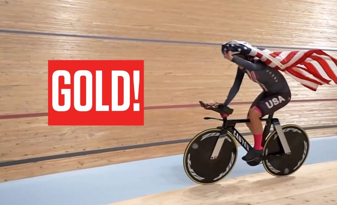Chloe Dygert Wins Gold UCI World Championships Individual Pursuit 🥇🇺🇸