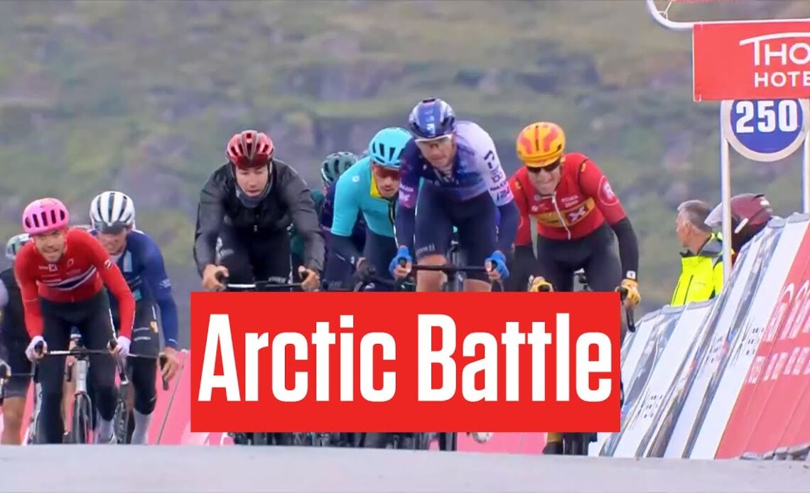 Cold Windy Arctic Race of Norway 2023 Summit Finish