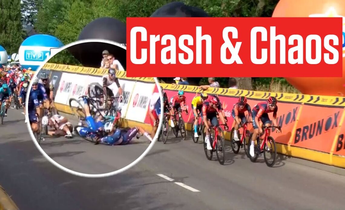 Crash And Chaos In Tour de Pologne 2023 Stage 5 Sprint Finish 🇵🇱😮