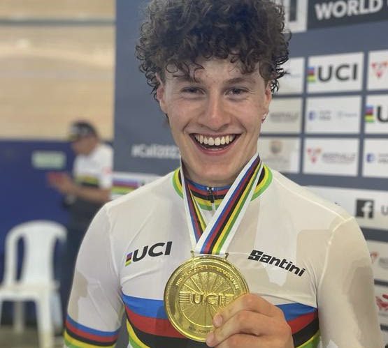 Gold for Ethan Powell at track worlds