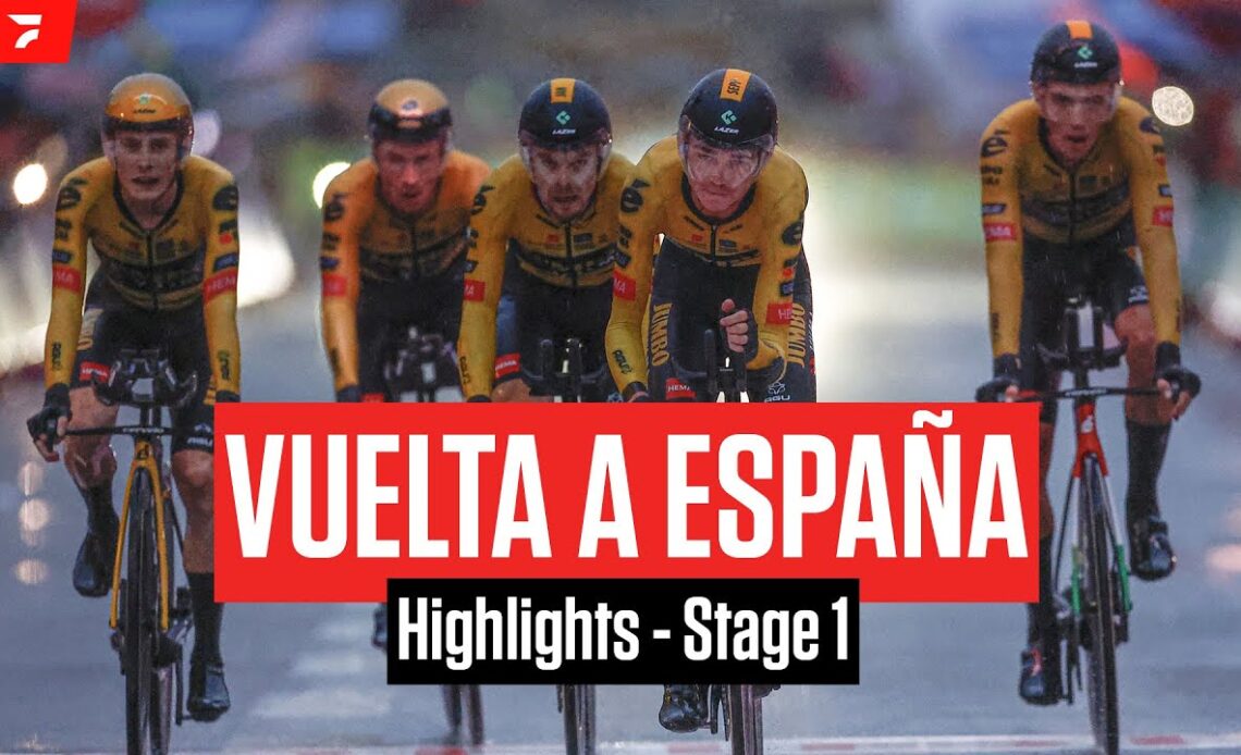 Highlights: 2023 Vuelta a España Stage 1 - Remco Evenepoel Safe Despite Rain And Darkness