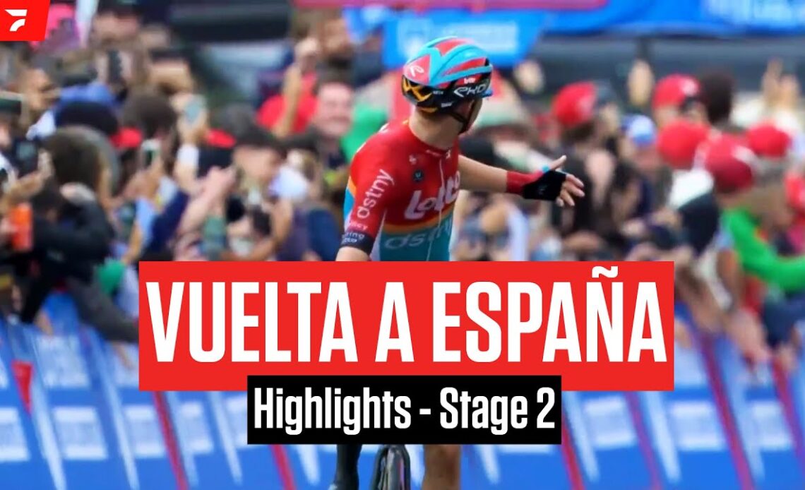 Highlights: 2023 Vuelta a España Stage 2 - Crashes, Rain, And Chaos